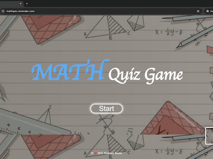 Cover image for MathQuiz