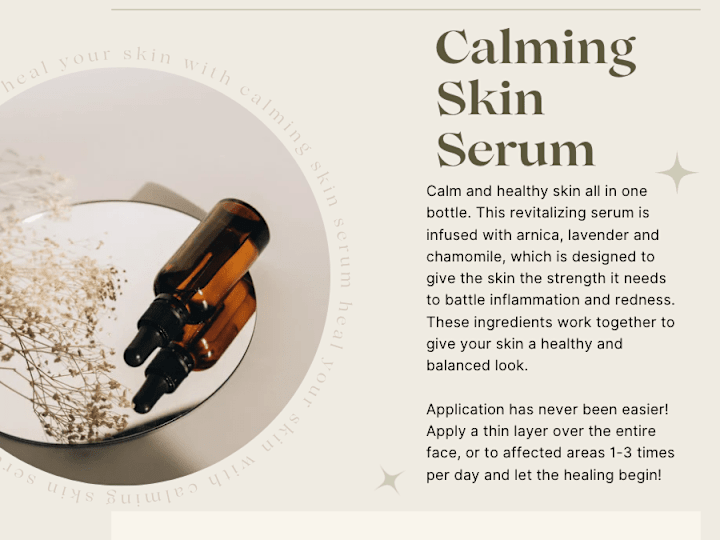 Cover image for Skin Serum Ad