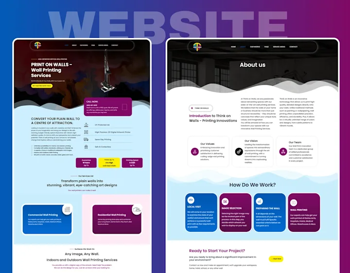 Cover image for Wordpress Wall Printing website design