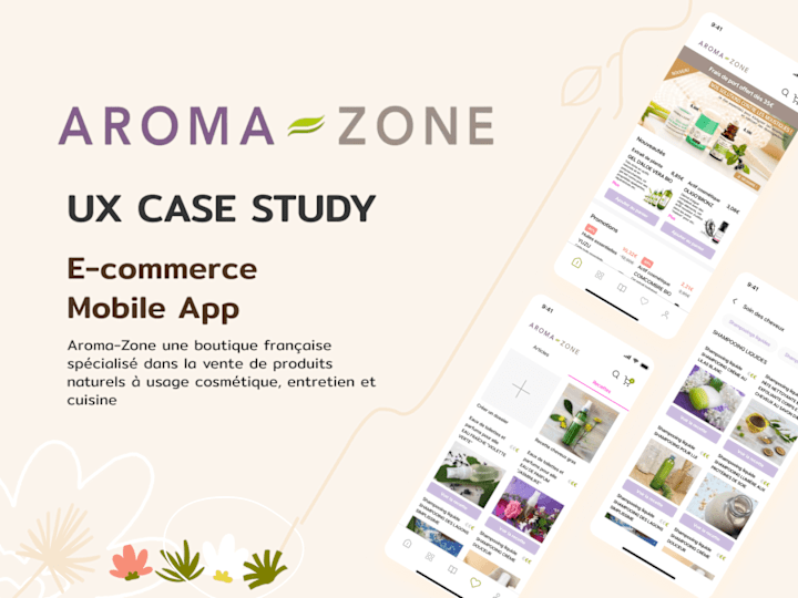 Cover image for UX UI redesign on Aromazone