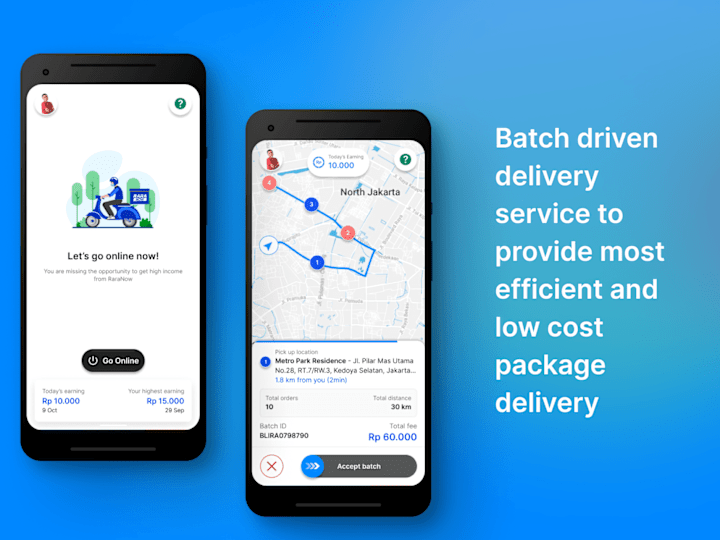 Cover image for Same-day delivery service driver app