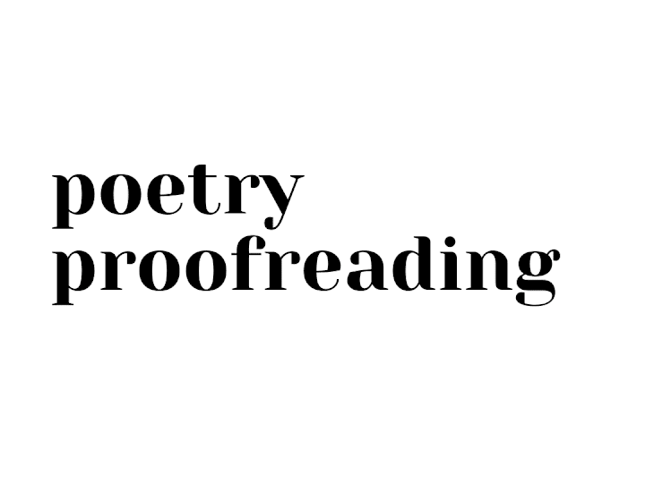 Cover image for Copy-edit & Proofing of a Poetry Book