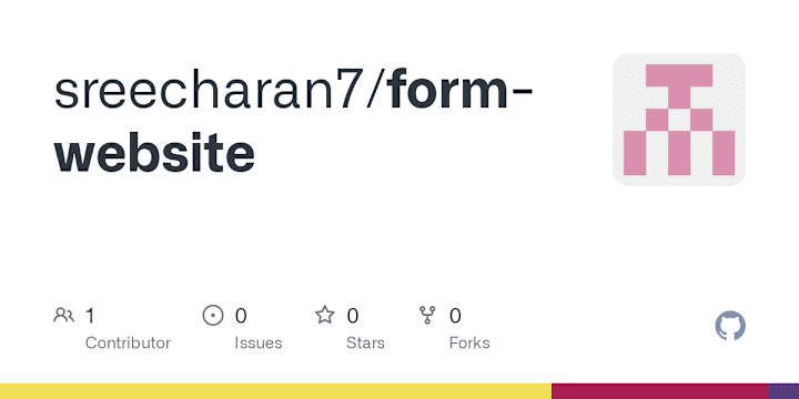 Cover image for sreecharan7/form-website