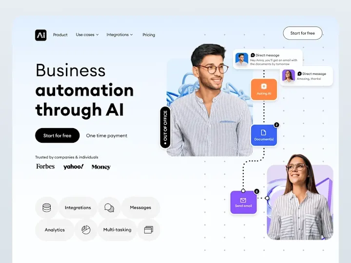 Cover image for UI UX Design for ai automation website 