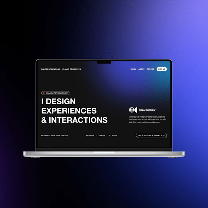 Cover image for Framer Expert Website Portfolio