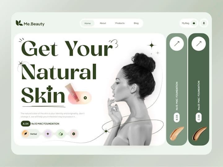 Cover image for Skincare Company Website UI UX               