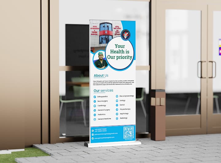 Cover image for Hospital Standee for all services :: Behance