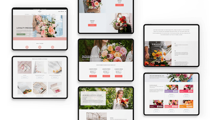 Cover image for Flower Subscription - UI / Web Design