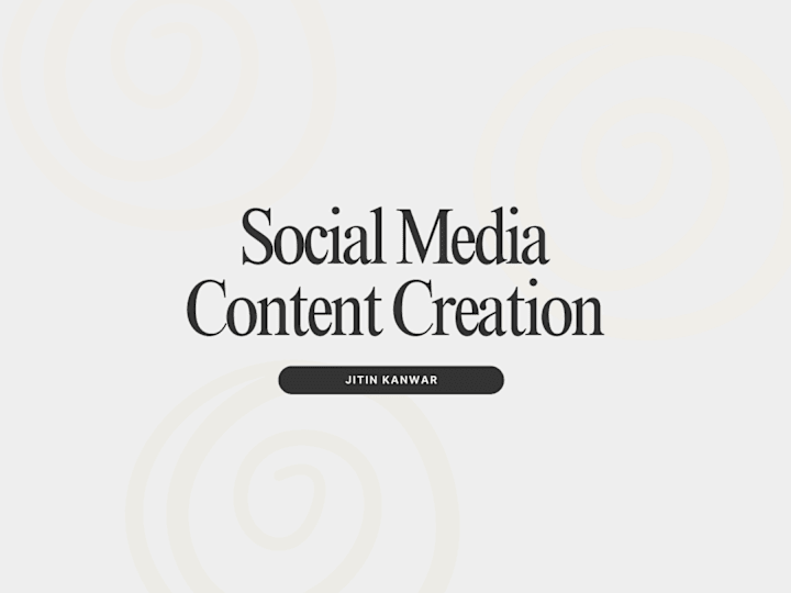 Cover image for Social Media Content Creation