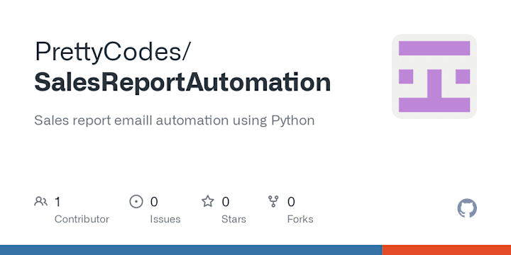 Cover image for Sales Report email automation using Python