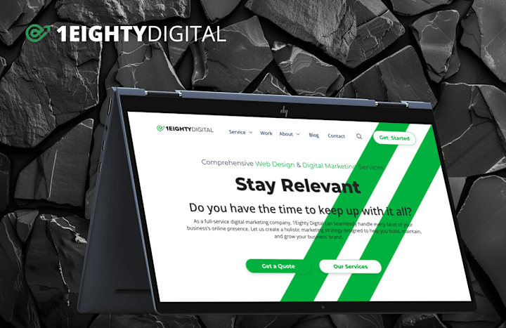 Cover image for UIUX Audit For 1Eighty Digital Homepage Redesign