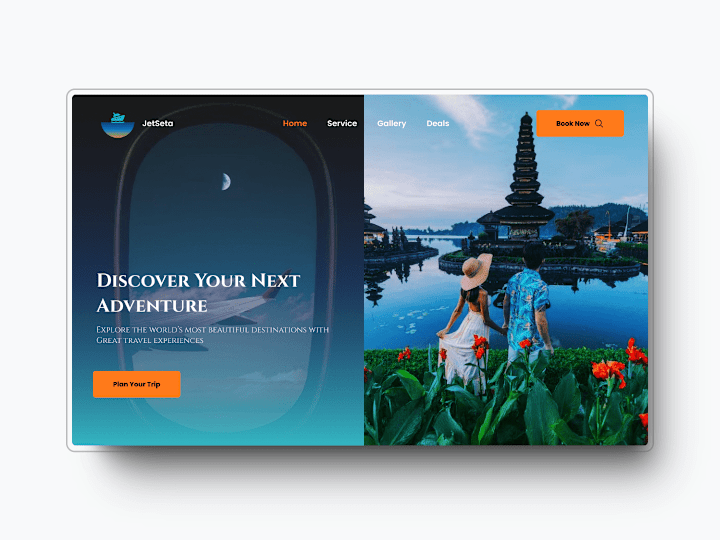 Cover image for JetSeta website design