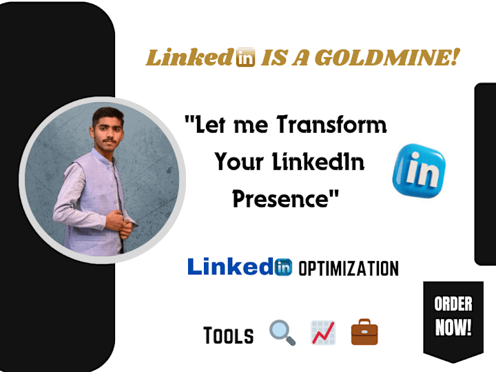 Cover image for Upgrade and Optimize your Linkedin profile Professionaly.