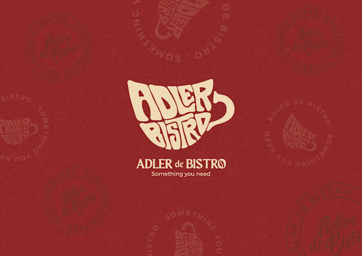 Cover image for Adler de Bistro cafe logo design :: Behance