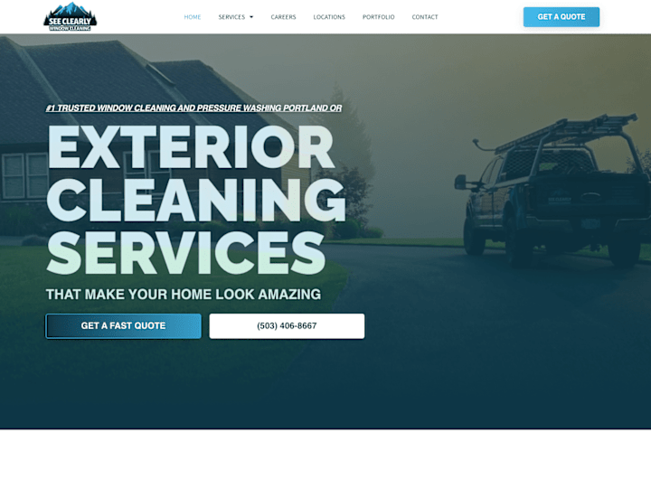 Cover image for See Clearly Window - Services sector website with a distinctive 