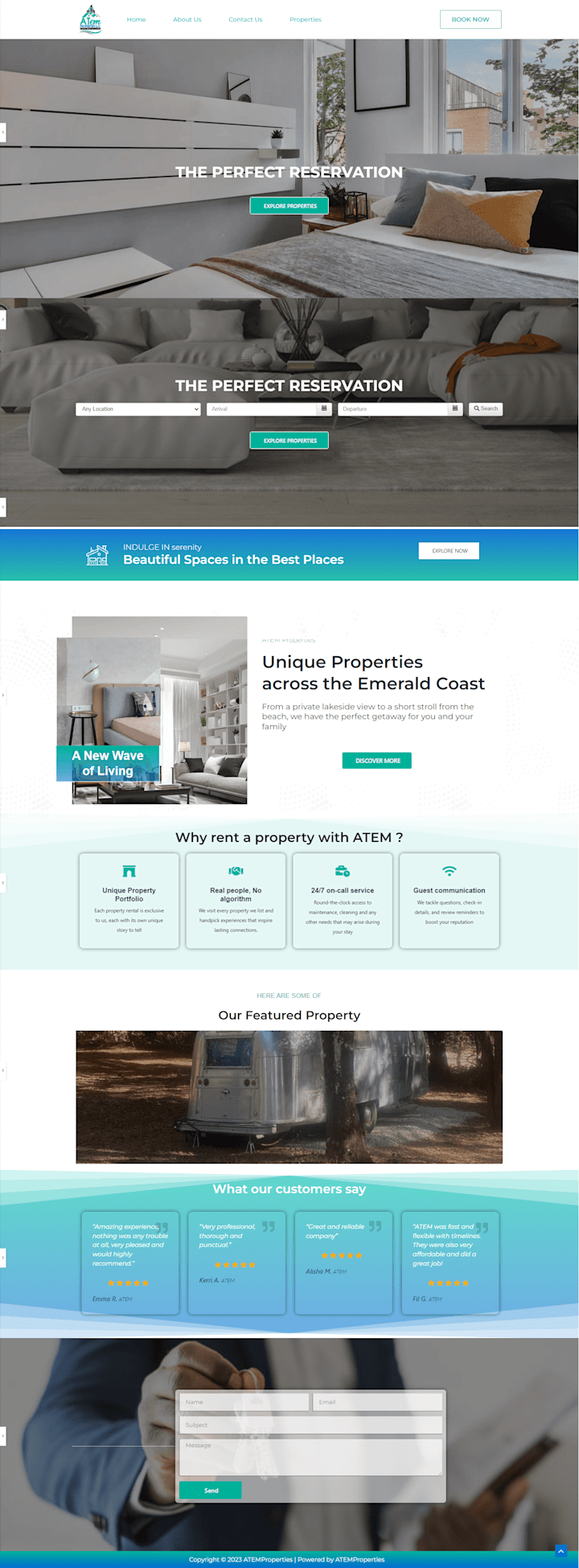 Cover image for Vacation rental website