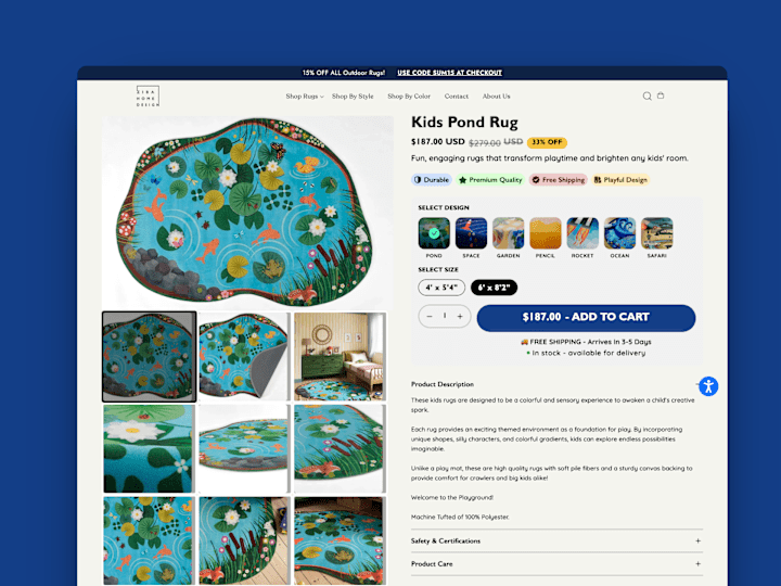 Cover image for Ziba Home Design | Buy Box Development in Replo from figma