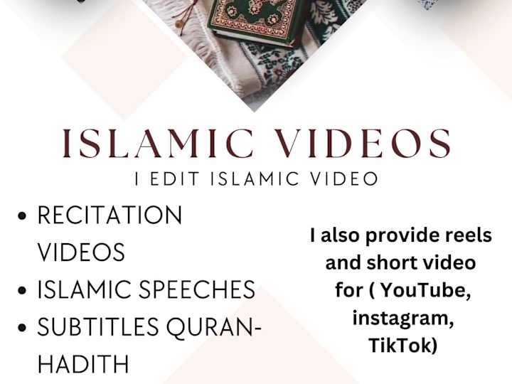 Cover image for i edit short and reels video of islamic content