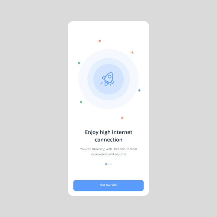 Cover image for VPN Rive animation for Mobile App