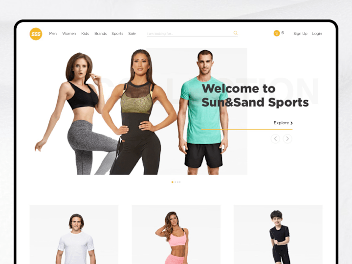 Cover image for Sun & Sand Sports – E-Commerce Web Design