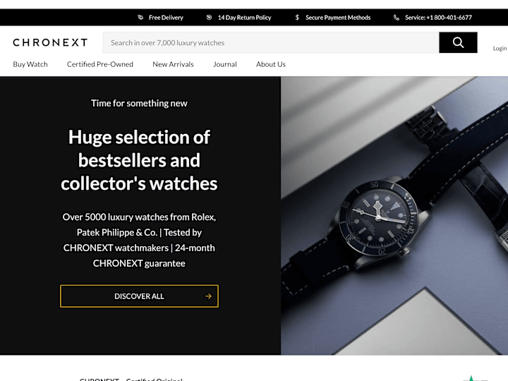 Cover image for CHRONEXT: Certified Luxury Watches