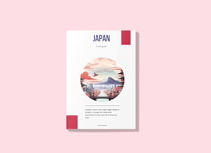 Cover image for Travel guide book cover ( Japan) :: Behance