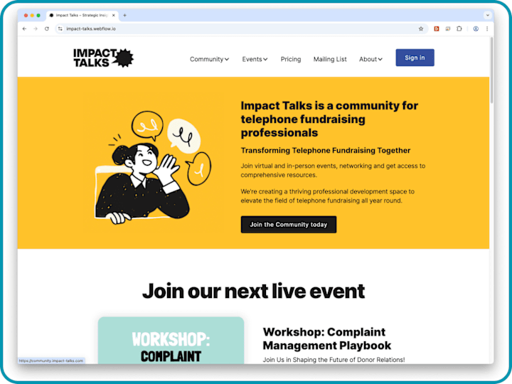 Cover image for Rich Webflow CMS for an important cause