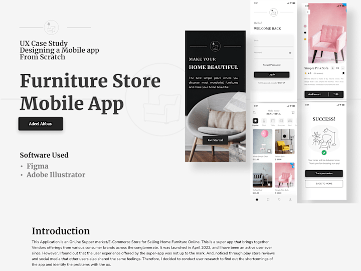 Cover image for E-commerce Furniture Store App UIUX