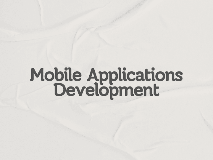 Cover image for Mobile Applications Development