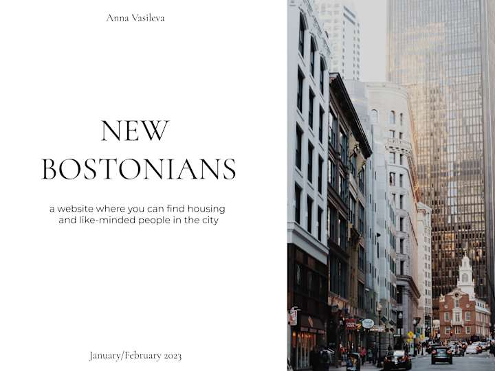 Cover image for New Bostonians | website concept on Behance