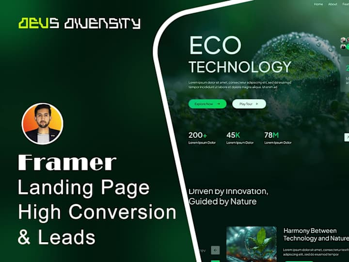 Cover image for Framer Landing Page - High Conversion / Leads