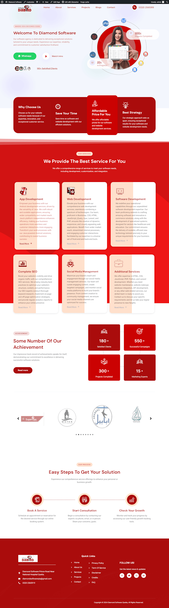 Cover image for Software Agency Website Design