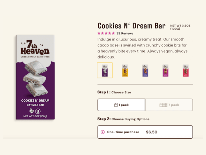 Cover image for 7th Heaven Chocolate (Product Description)