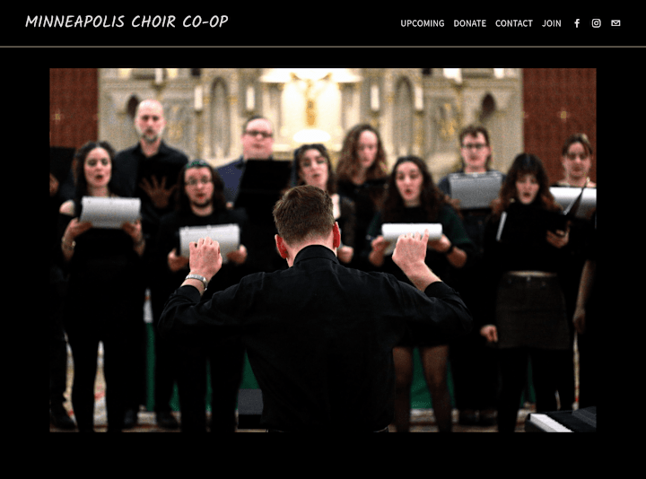 Cover image for Minneapolis Choir Co-Op Website