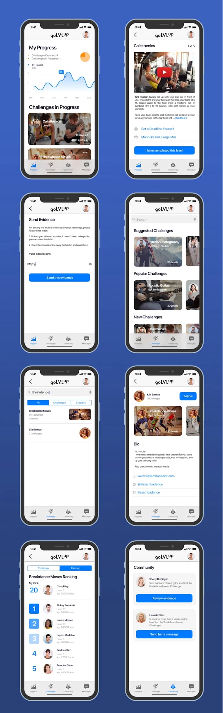 Cover image for GoLvlUp: Fitness & challenges app