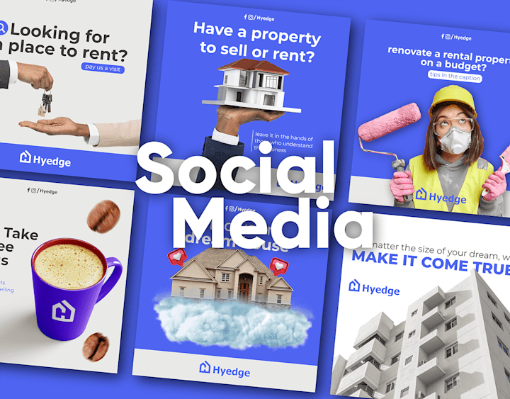 Cover image for Hyedge Real Estate - Social Media Post on Behance