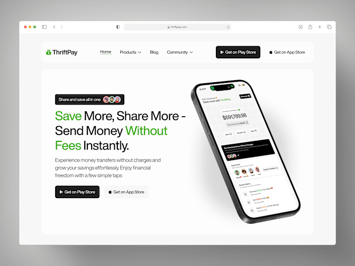 Cover image for ThriftPay:A Fintech Product