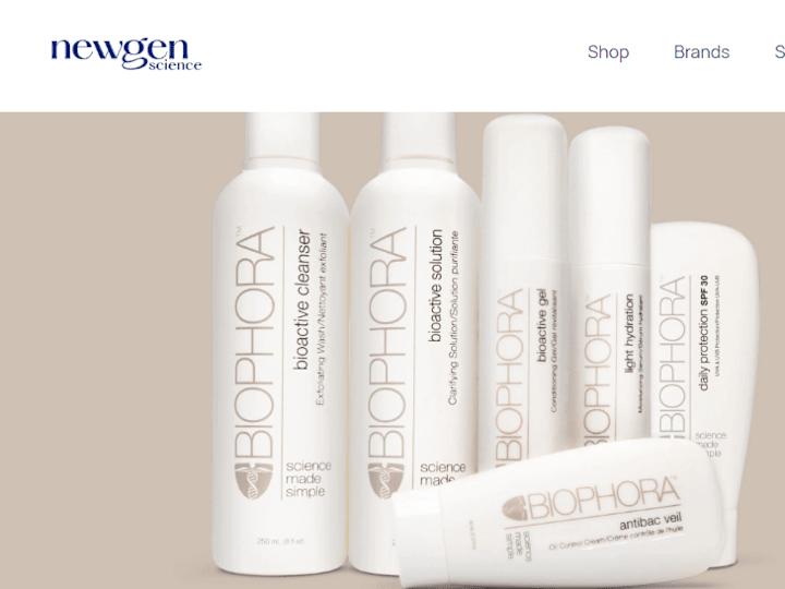 Cover image for Newgen Science | Biophora Medical-Grade Skin Care USA