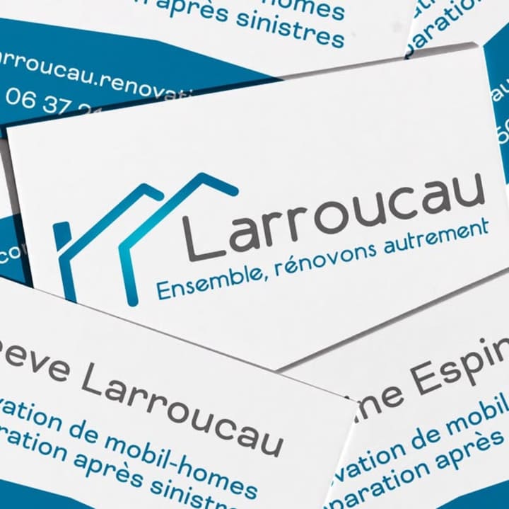 Cover image for Cartes de visite pour Larroucau !