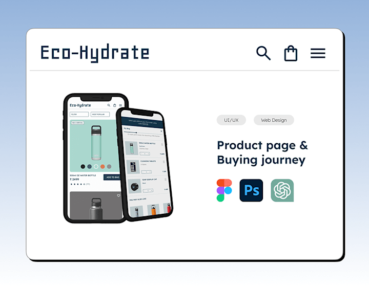 Cover image for Ecohydrate | Product Page & Customer Buying Journey :: Behance