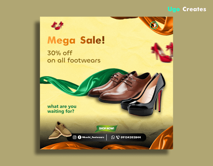 Cover image for Social Media Design For Nkechi Footwears