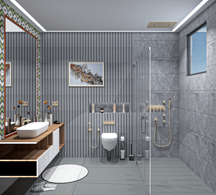 Cover image for WASHROOM DESIGNING 