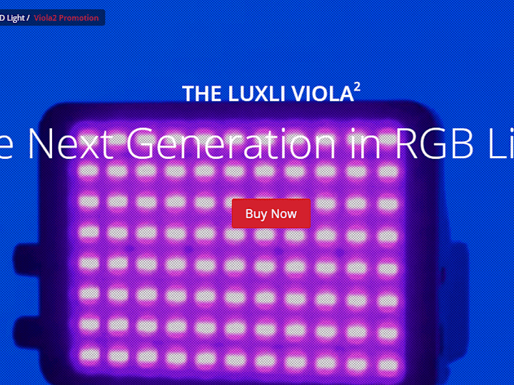 Cover image for Landing Page: Luxli Viola M2 LED Panel