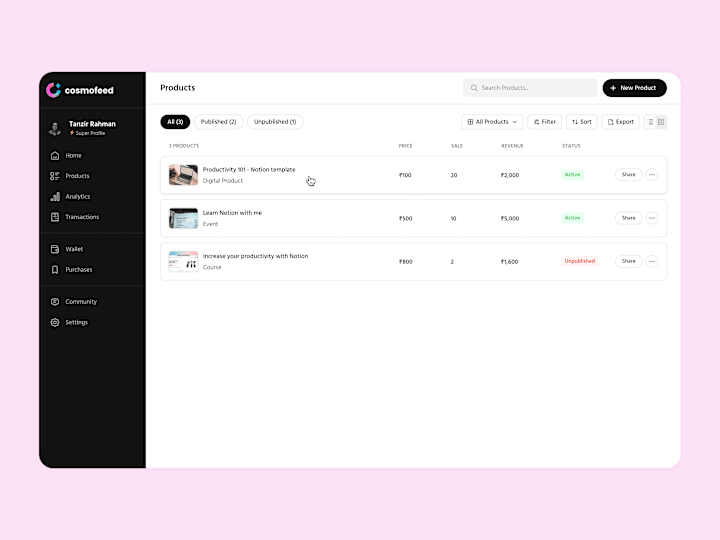Cover image for Product Listing Page - SaaS Web Design