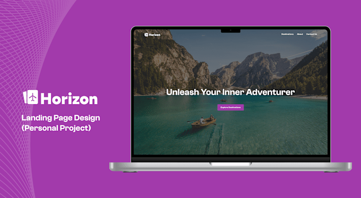 Cover image for Horizon - Travel website - Landing page design 