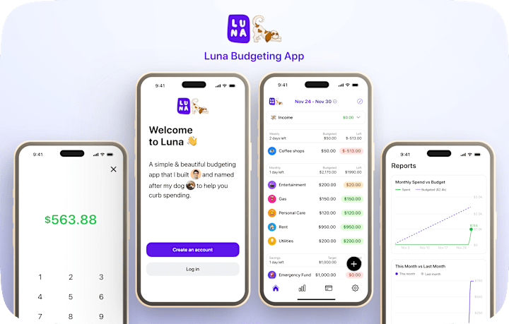 Cover image for Luna Budgeting App