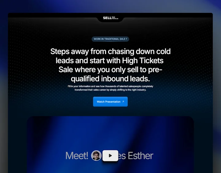 Cover image for SellHighTicket Website Revamp