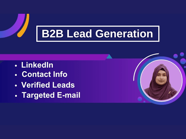 Cover image for I will provide b2b lead generation for any company