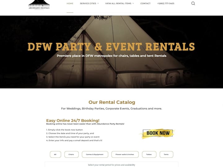 Cover image for The Abundance Rentals |Premium Party and Event Rentals in DFW