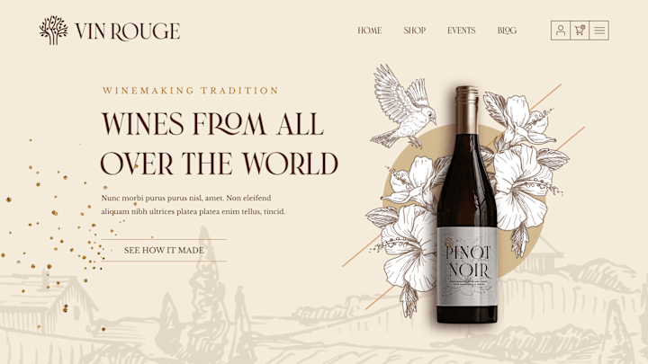 Cover image for Vinrouge Landing Page (Replo)